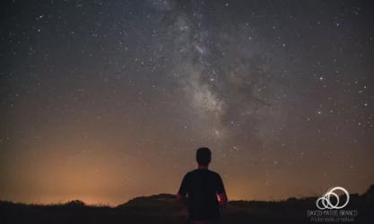 Eu a observar a Via Láctea