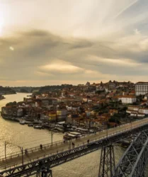 Ponte D. Luis, Douro e Ribeira do Porto vistos da Serra do Pilar