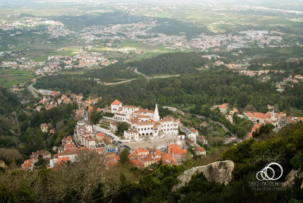 Vista geral da Vila de Sintra