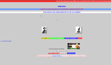 Primeiro site que desenvolvi, decorria o ano de 2003